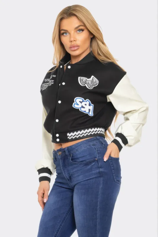 Varsity Patchwork Y2k Jacket made by Unique Kulture