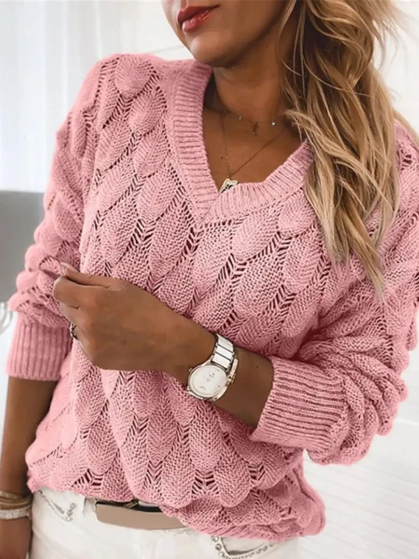 V-Neck Knitted Sweater sold by Unique Kulture