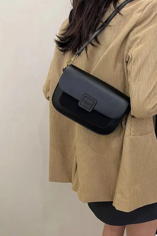 Flap Closure Shoulder Bag made by Trendsi