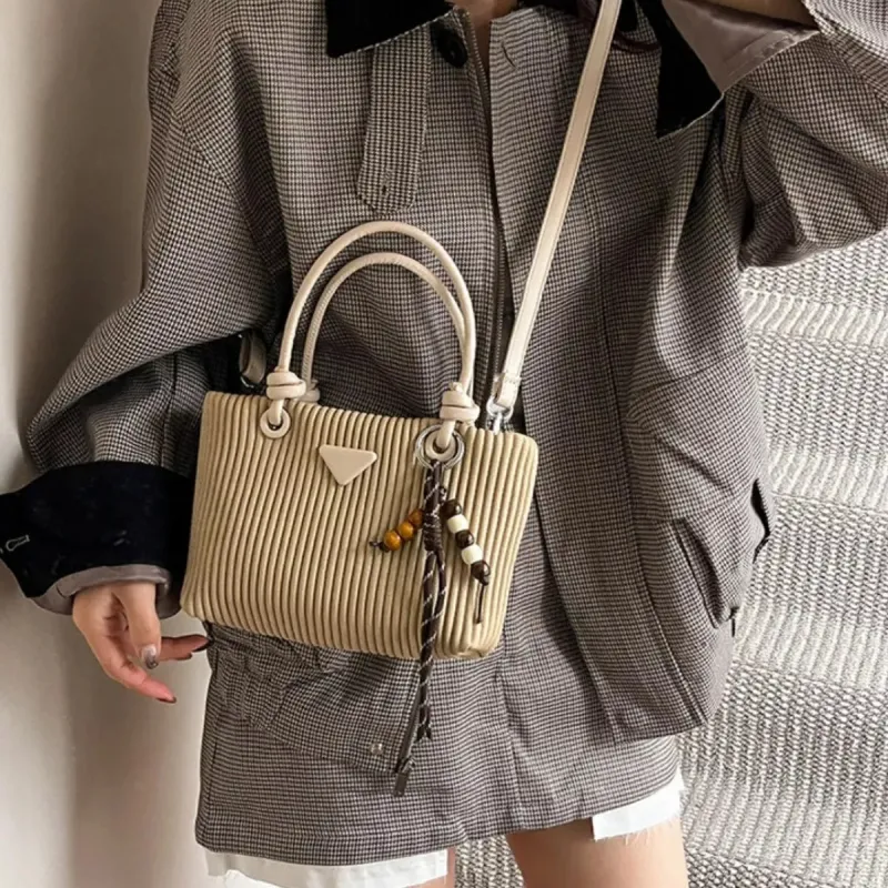 Textured Crossbody Bag with Top Handle sold by Unique Kulture