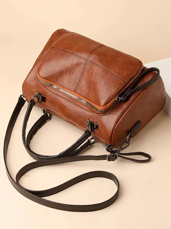 Vintage Style Leather Crossbody Bag sold by Unique Kulture