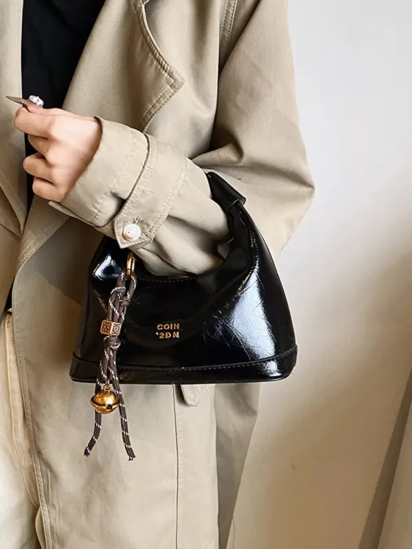 Leather Crossbody Bag with Charm sold by Unique Kulture