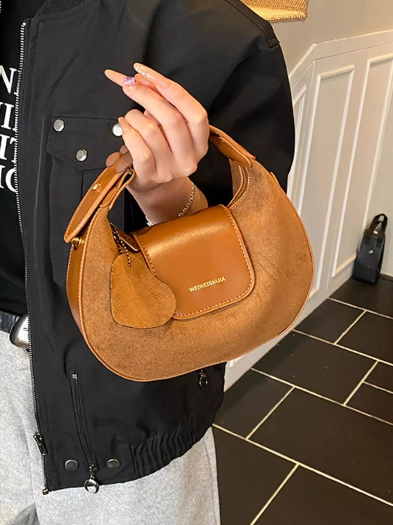 Top Handle Crossbody Bag sold by Unique Kulture product image thumbnail 5