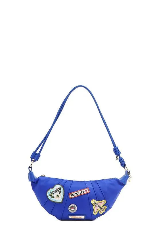 Nicole Lee USA Color Patch Croissant Bag made by Trendsi