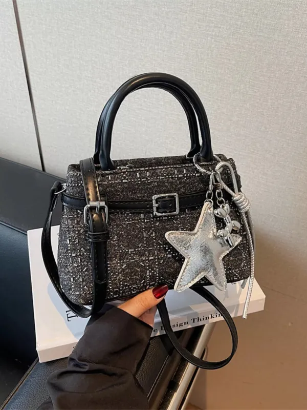 Texture Star Charm Crossbody Bag sold by Unique Kulture