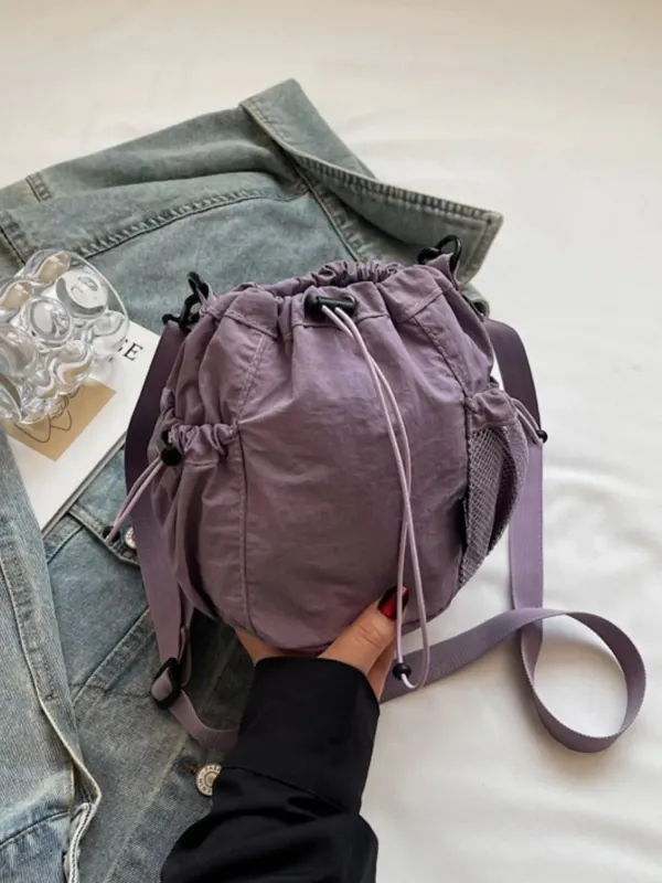 Drawstring Bucket Crossbody Bag made by Trendsi