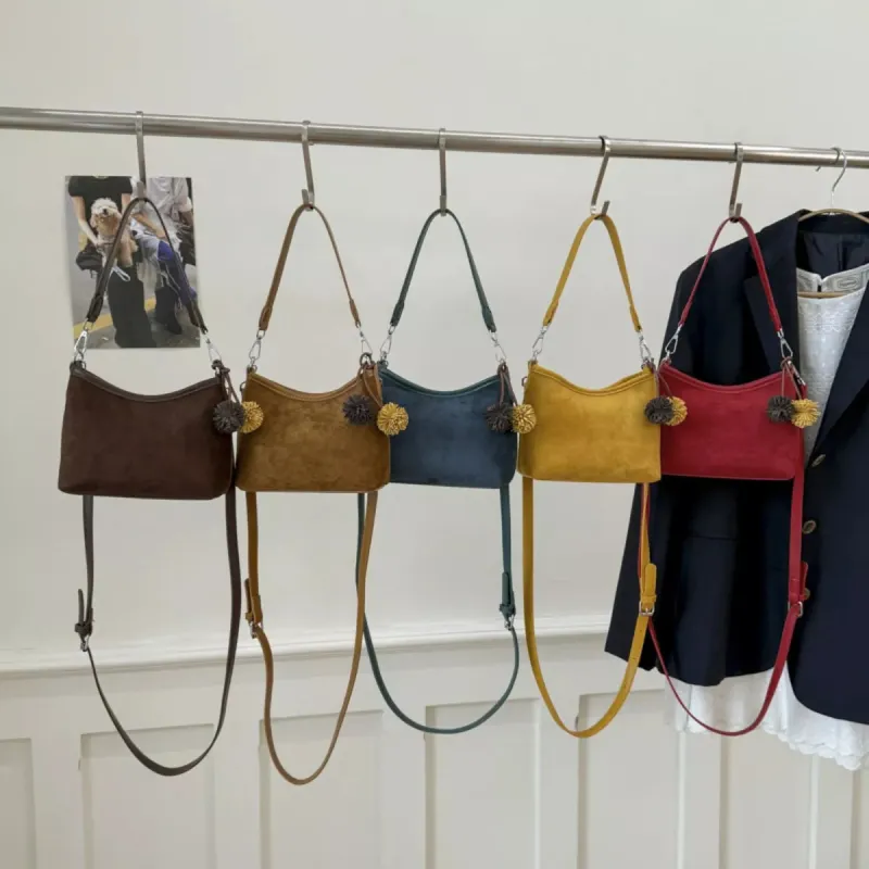 Suede Crossbody Bag with Adjustable Shoulder Strap made by Trendsi