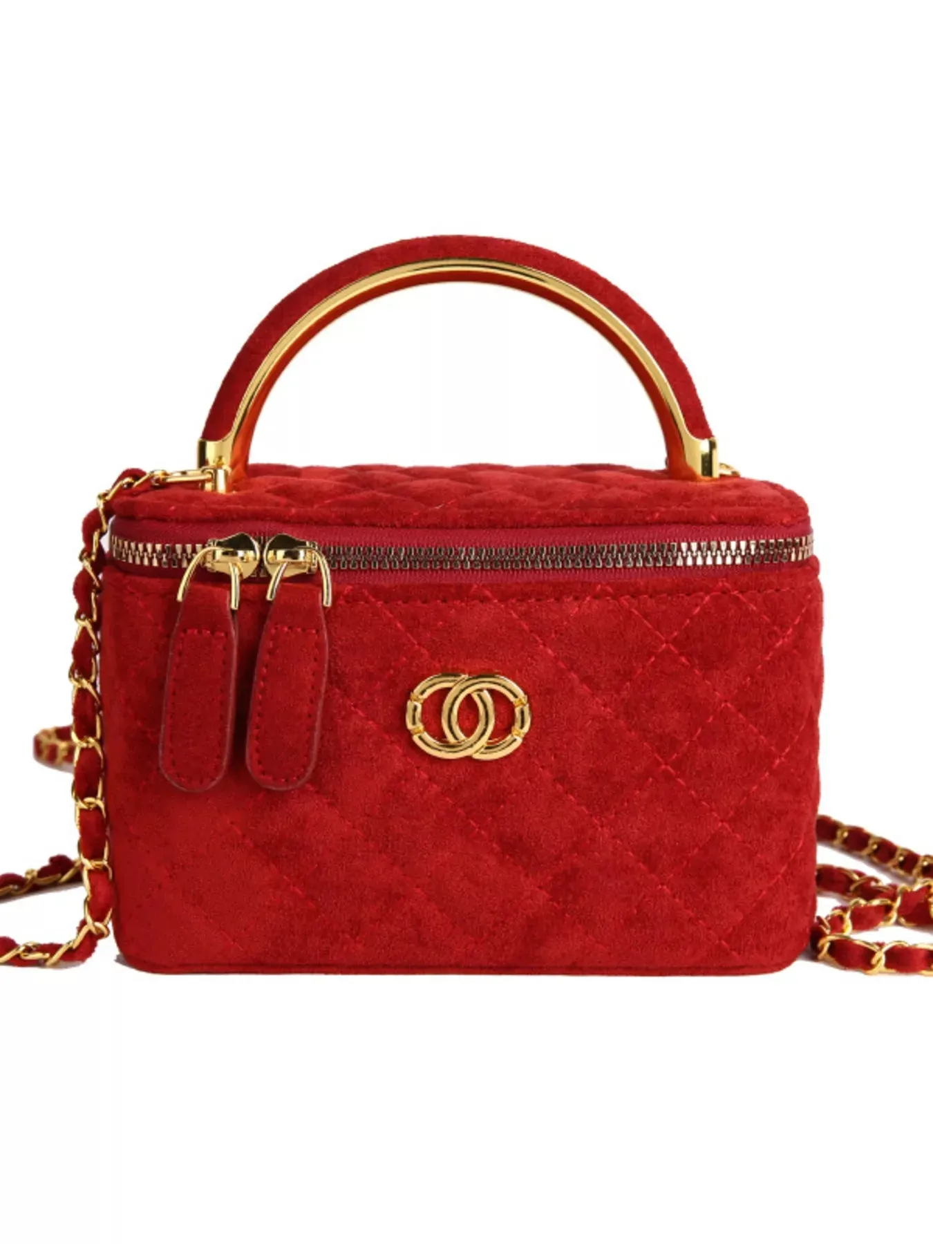 Quilted Top Handle Crossbody Bag sold by Unique Kulture product image thumbnail 3