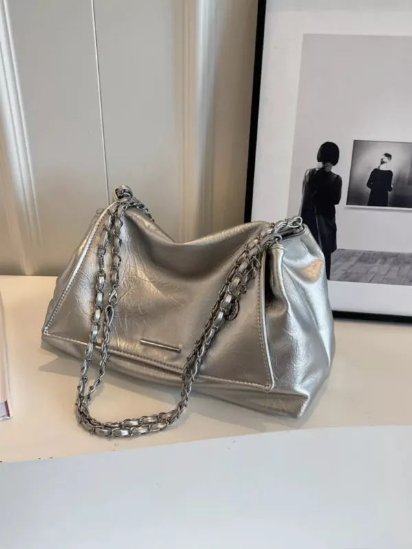 Chain Accent Flap Shoulder Bag sold by Unique Kulture