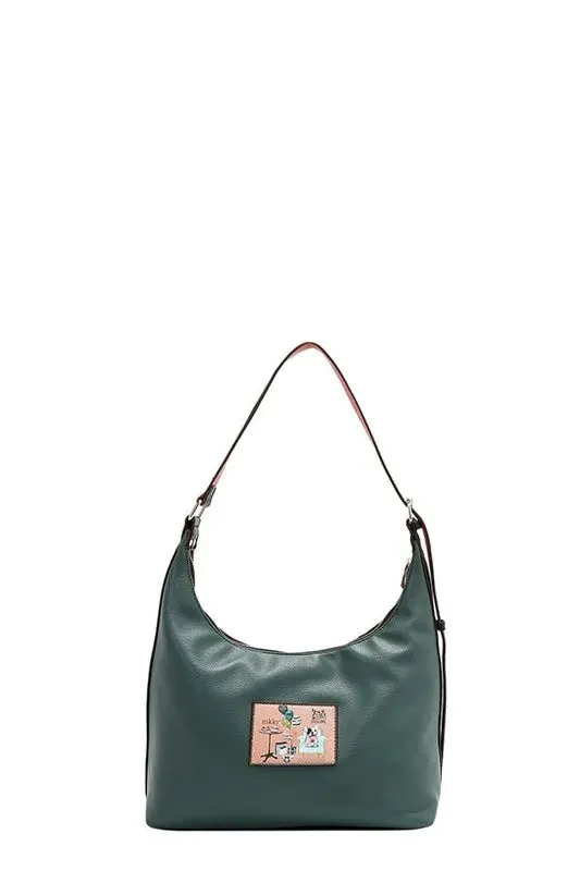 Nicole Lee USA Party King Shoulder Bag with 2 Accessory Pockets Front sold by Unique Kulture product image thumbnail 4