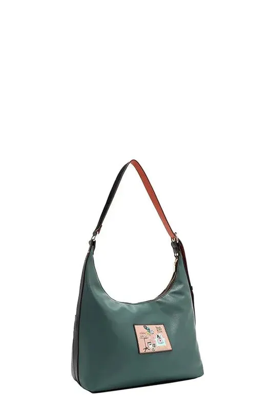 Nicole Lee USA Party King Shoulder Bag with 2 Accessory Pockets Front sold by Unique Kulture product image thumbnail 5