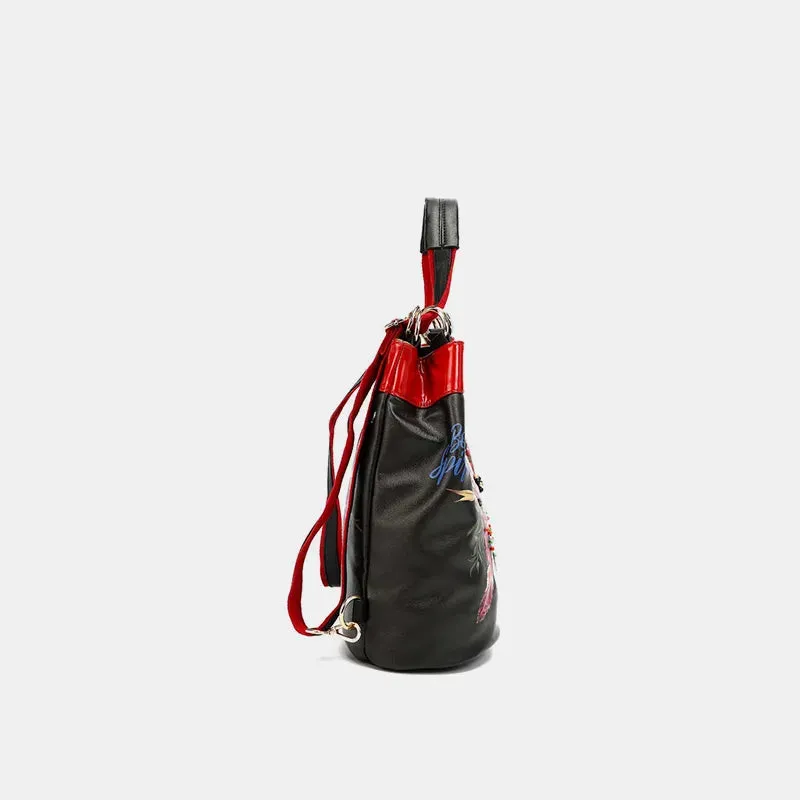 Nicole Lee USA Flower Pattern Adjustable Strap Backpack Bag sold by Unique Kulture product image thumbnail 2