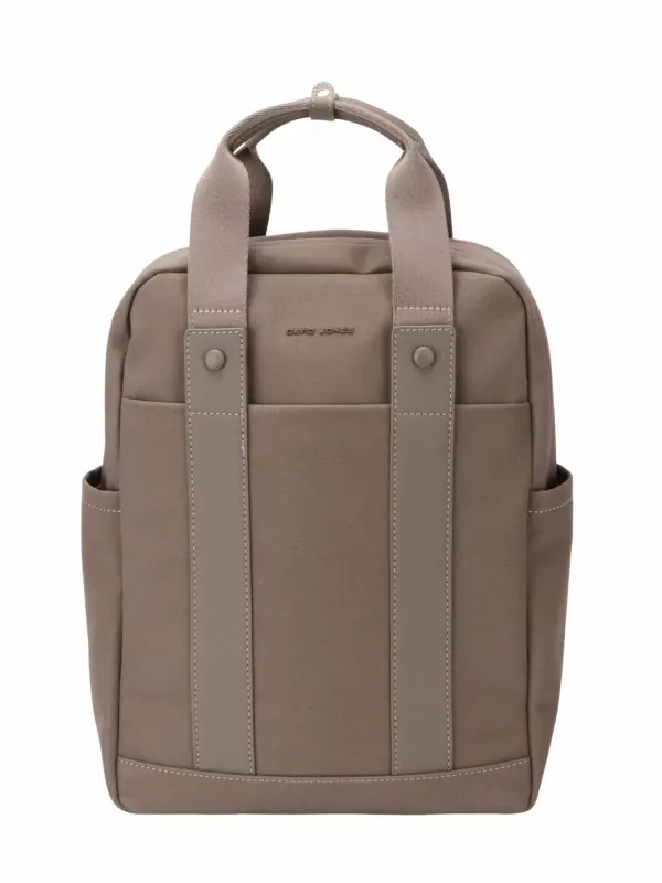 David Jones Canvas Backpack Bag with Dual Handle made by Trendsi