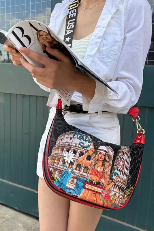 Nicole Lee USA Martha Travels Italy Shoulder Bag sold by Unique Kulture product image thumbnail 3