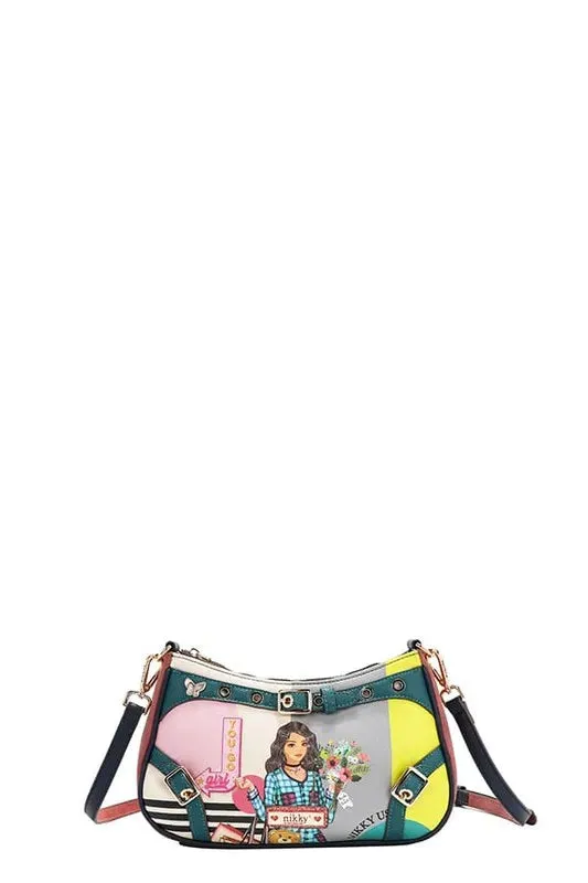 Nicole Lee USA Crescent Shaped Crossbody Bag sold by Unique Kulture