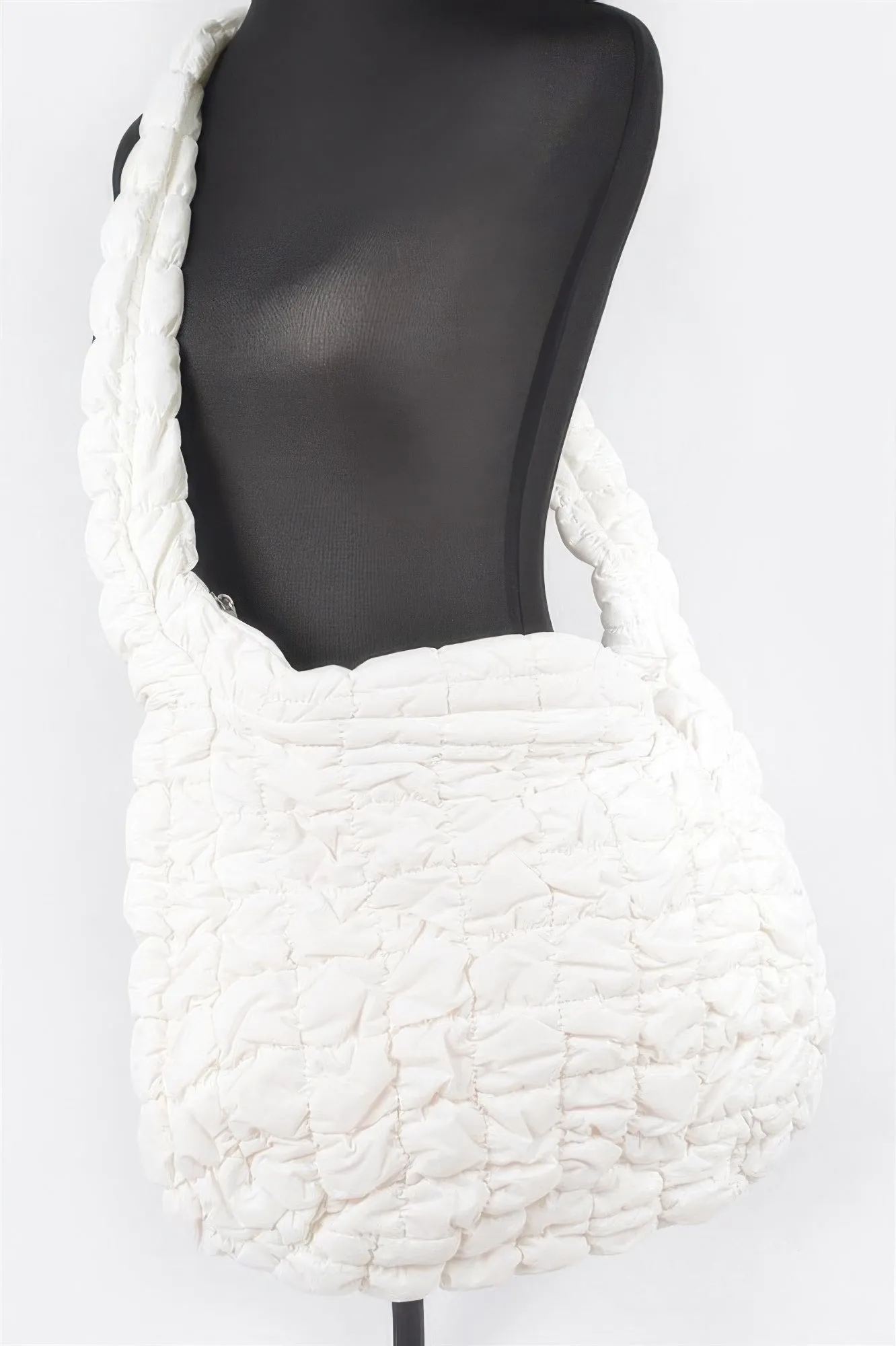 Quilted Nylon Oversize Crossbody Bag sold by Unique Kulture product image thumbnail 4