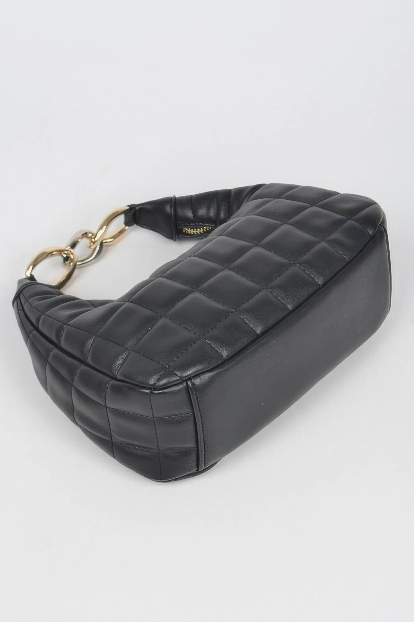 Quilted Faux Leather Hobo Bag sold by Unique Kulture product image thumbnail 3