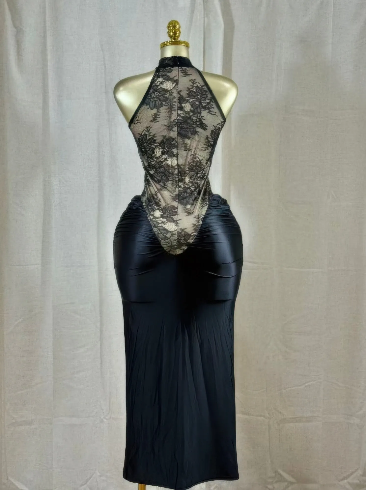 Crimson Lace Hourglass Dress sold by Unique Kulture product image thumbnail 4