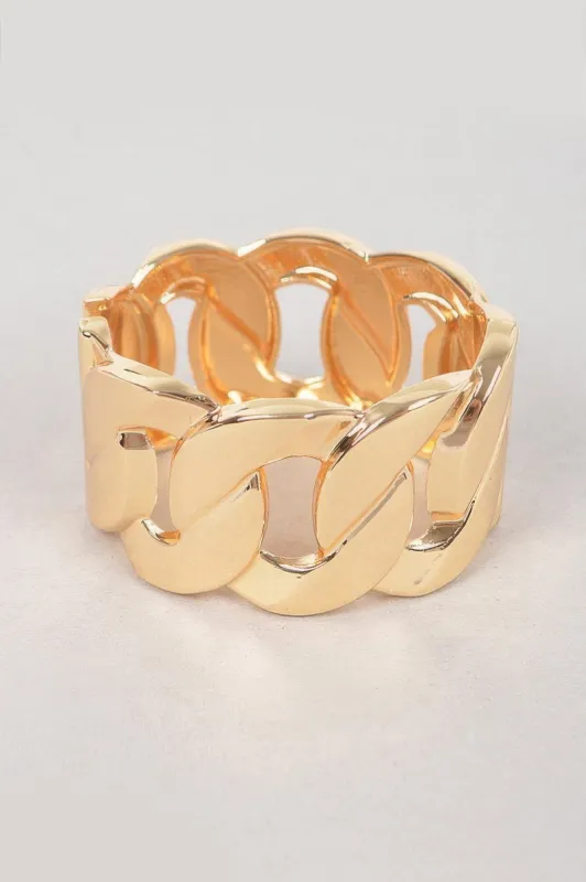 Wide Chain Metal Bracelet sold by Unique Kulture