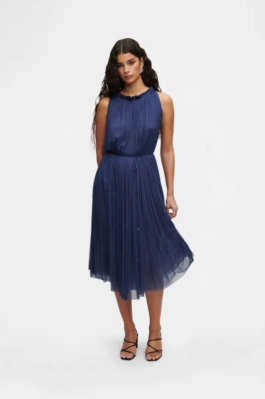 Silk Tulle Halter Dress made by HANNE BLOCH