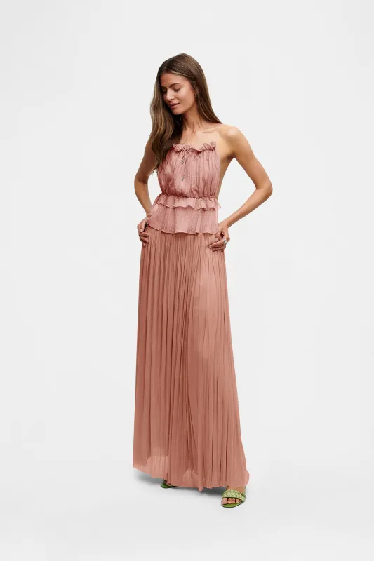 Blush String Silk Top sold by HANNE BLOCH