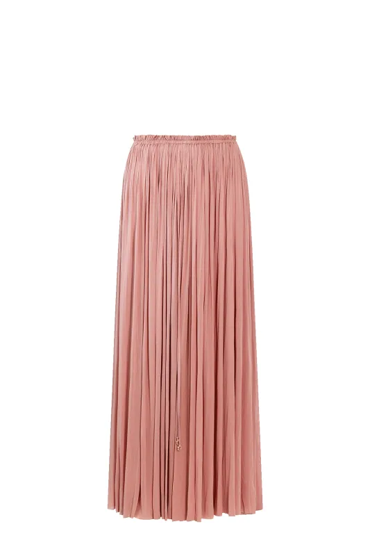Blush Silk Tulle Skirt sold by HANNE BLOCH