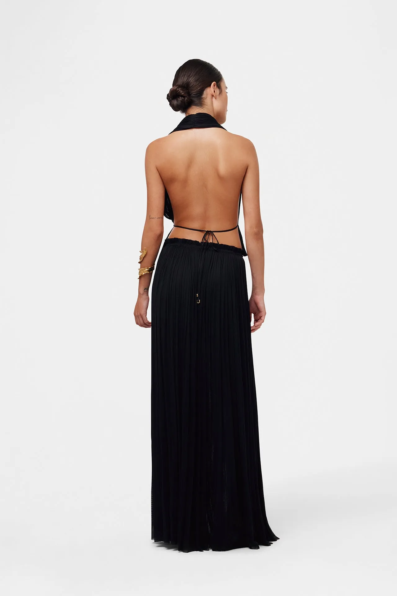 Black Silk Tulle Skirt & Top Set sold by HANNE BLOCH product image thumbnail 3