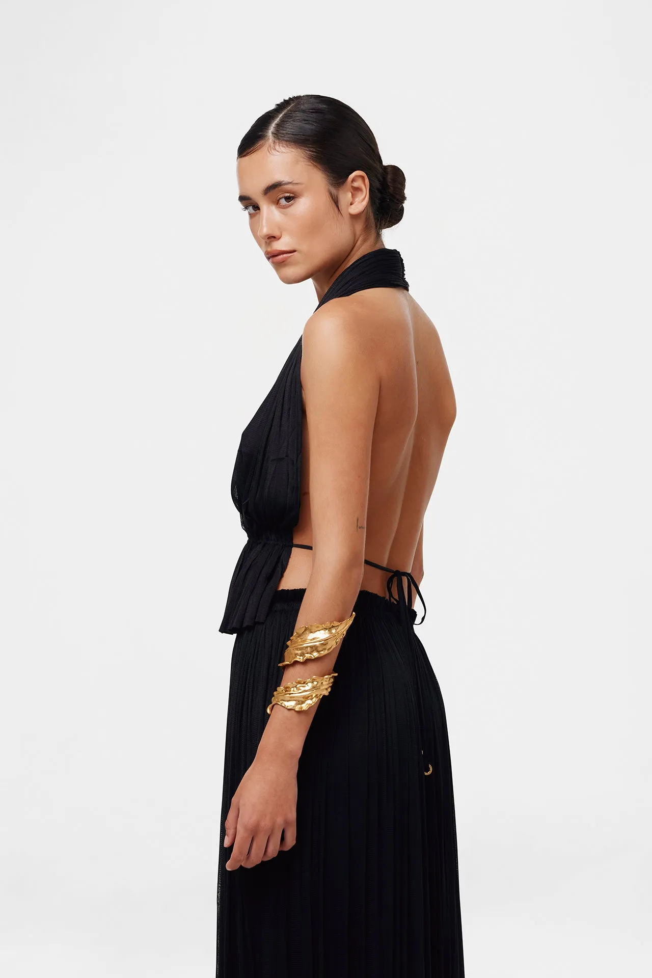 Black Silk Tulle Skirt & Top Set sold by HANNE BLOCH product image thumbnail 4