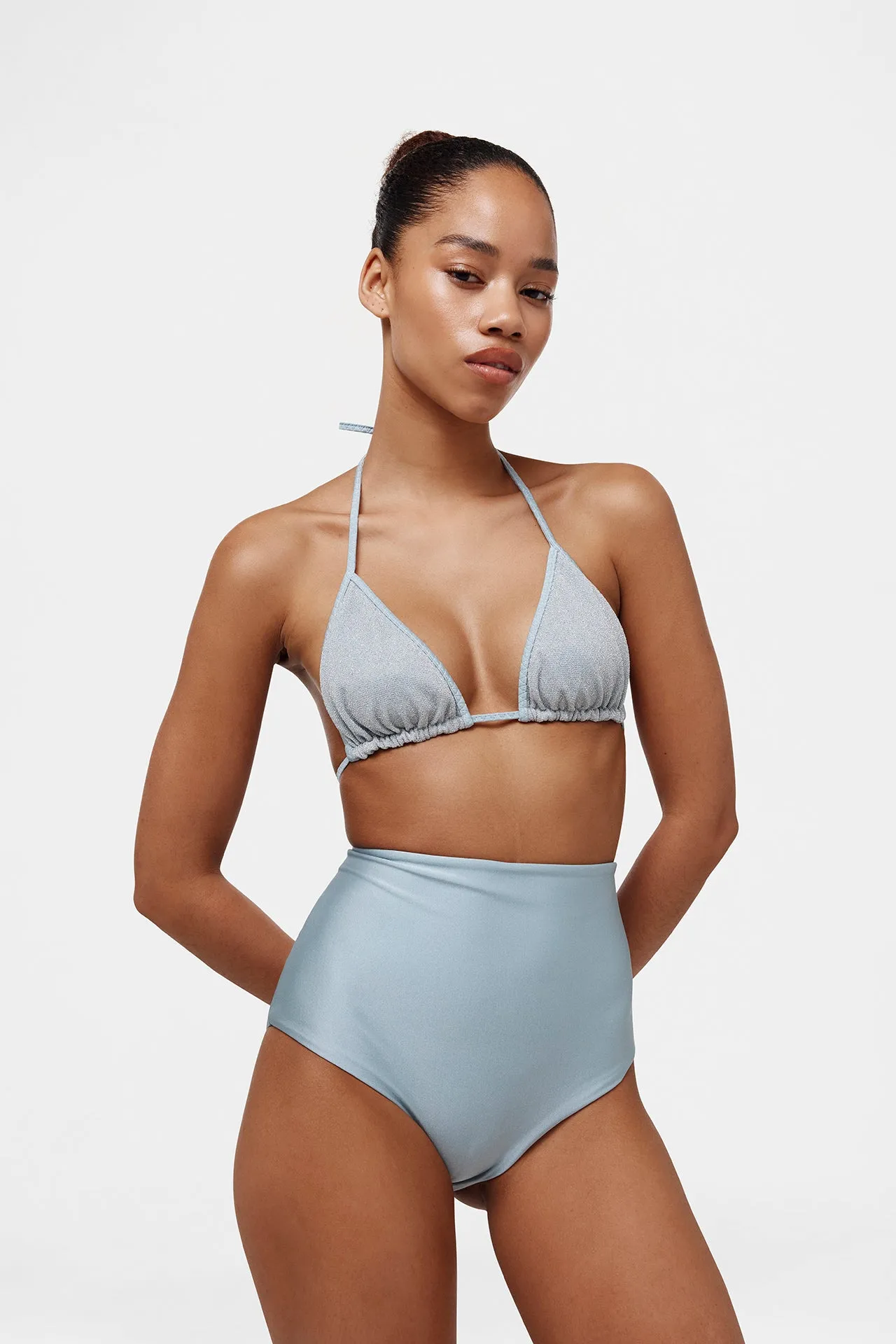 Ice Blue Glitter Triangle Top sold by HANNE BLOCH product image thumbnail 2