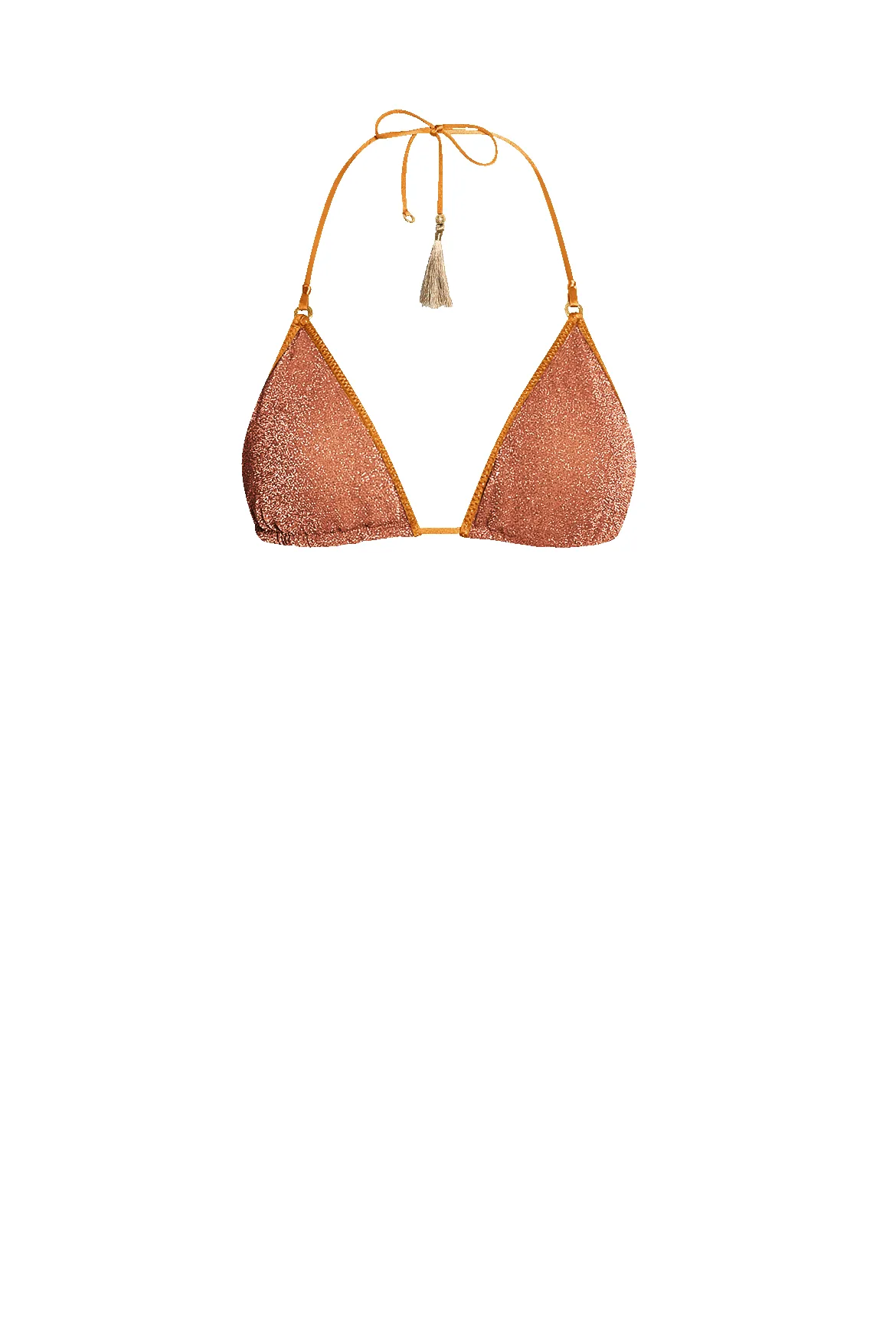Rust Glitter Triangle Bikini - Top sold by HANNE BLOCH
