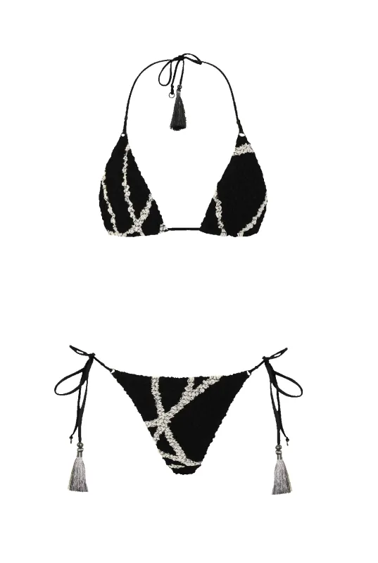 Black & White Nido Triangle Bikini sold by HANNE BLOCH