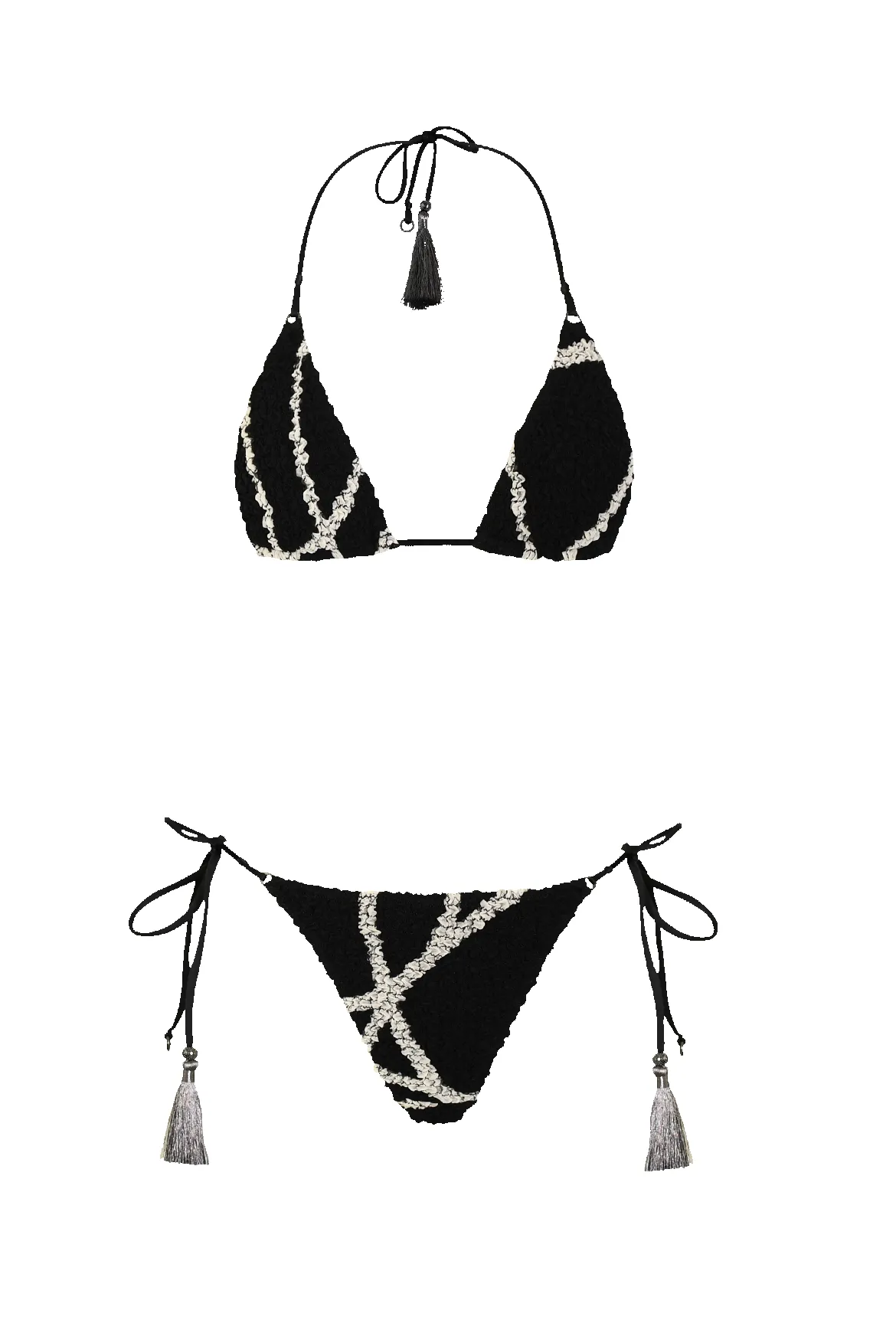 Black & White Nido Triangle Bikini sold by HANNE BLOCH
