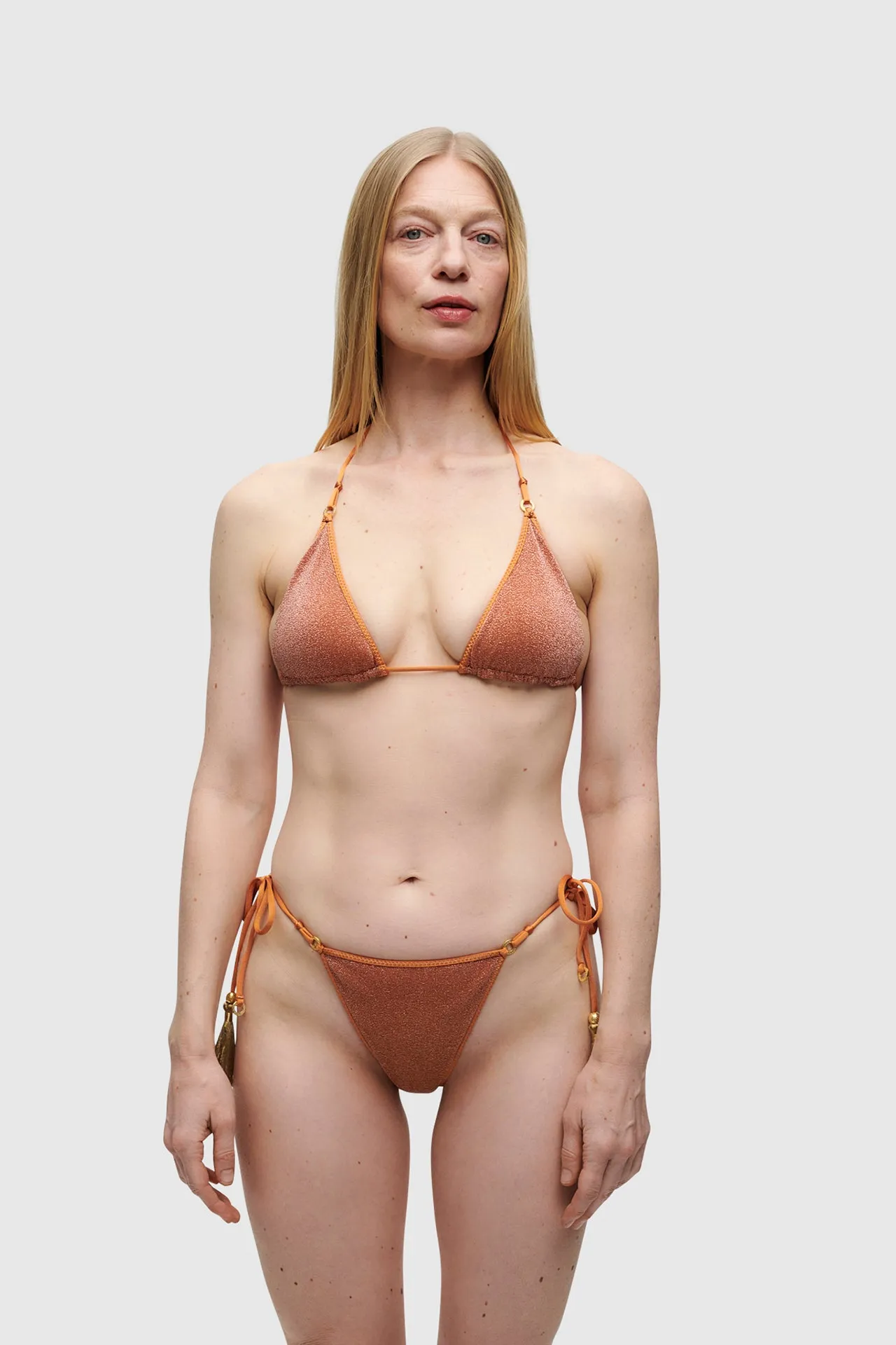 Rust Glitter Triangle Bikini sold by HANNE BLOCH product image thumbnail 2