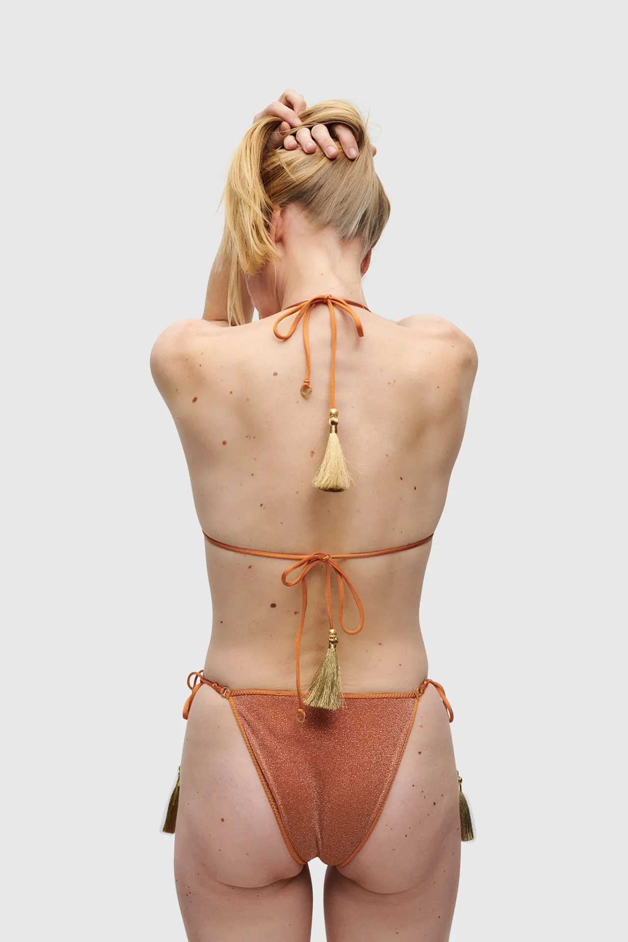 Rust Glitter Triangle Bikini sold by HANNE BLOCH product image thumbnail 3