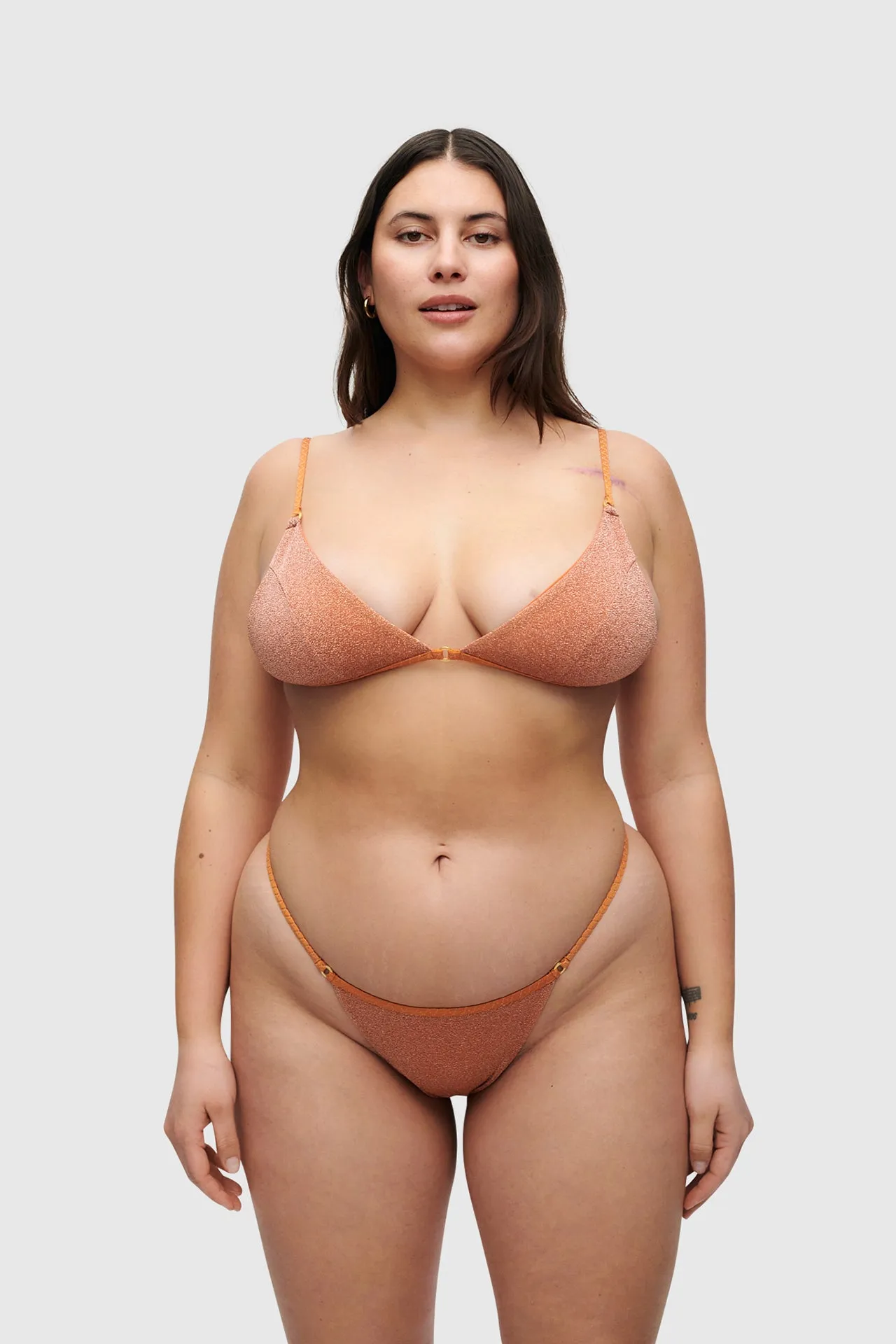 Rust Glitter Brazilian Bikini sold by HANNE BLOCH product image thumbnail 2