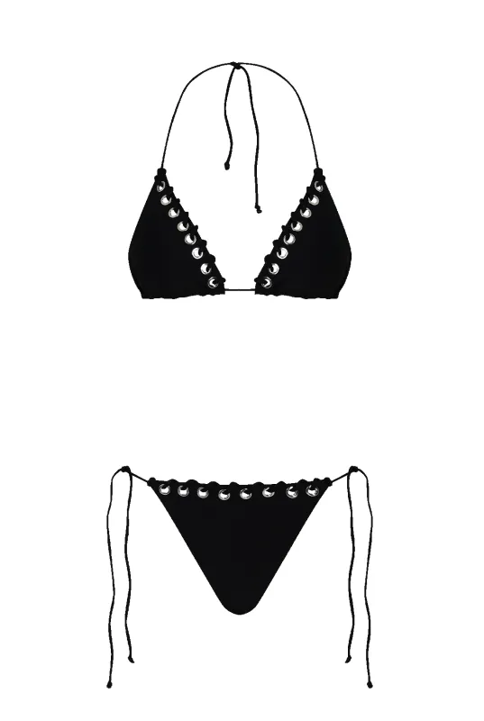 Eyelet Triangle Bikini sold by HANNE BLOCH