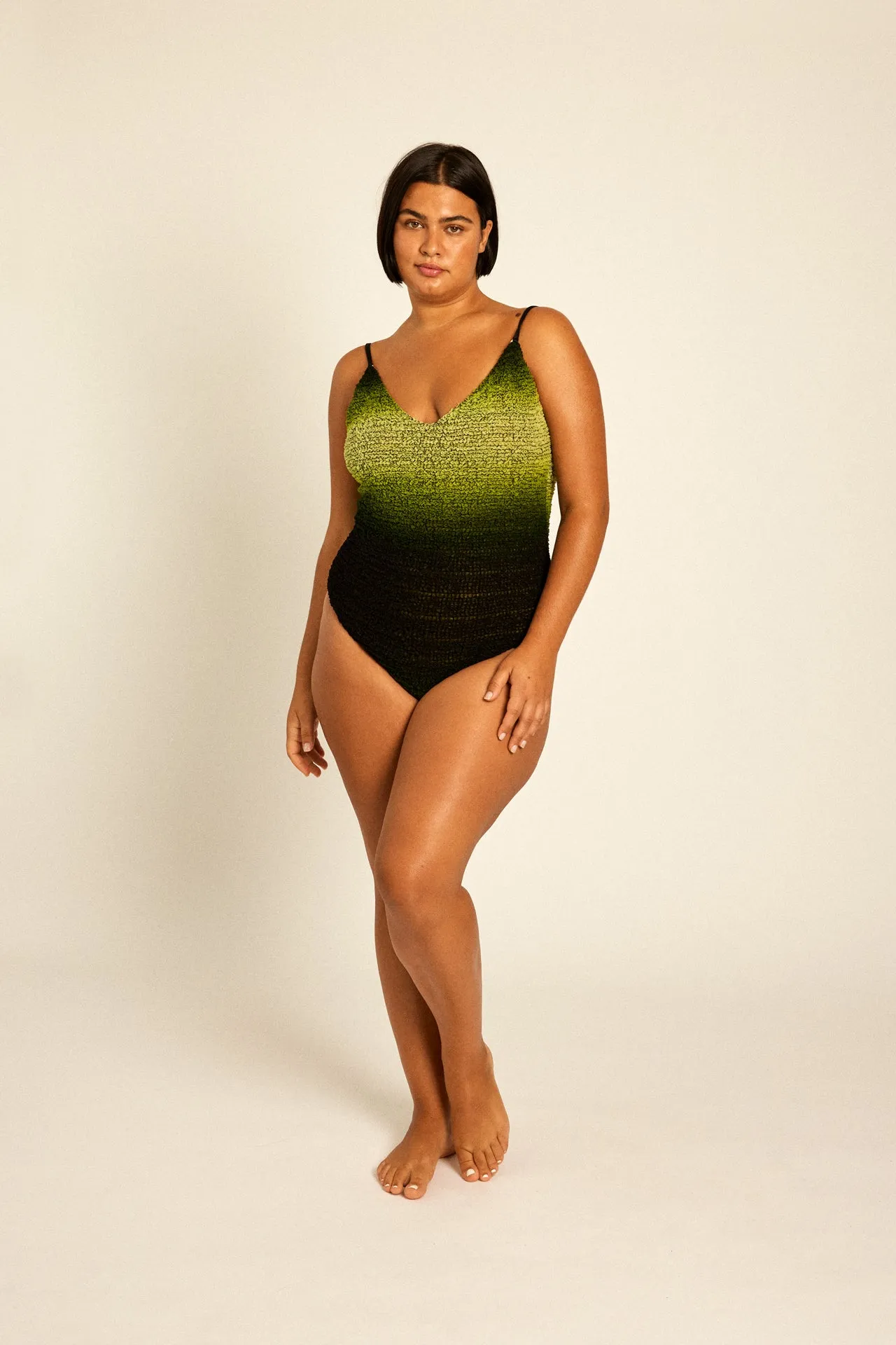 Lime Nido Silk Swimsuit sold by HANNE BLOCH product image thumbnail 3