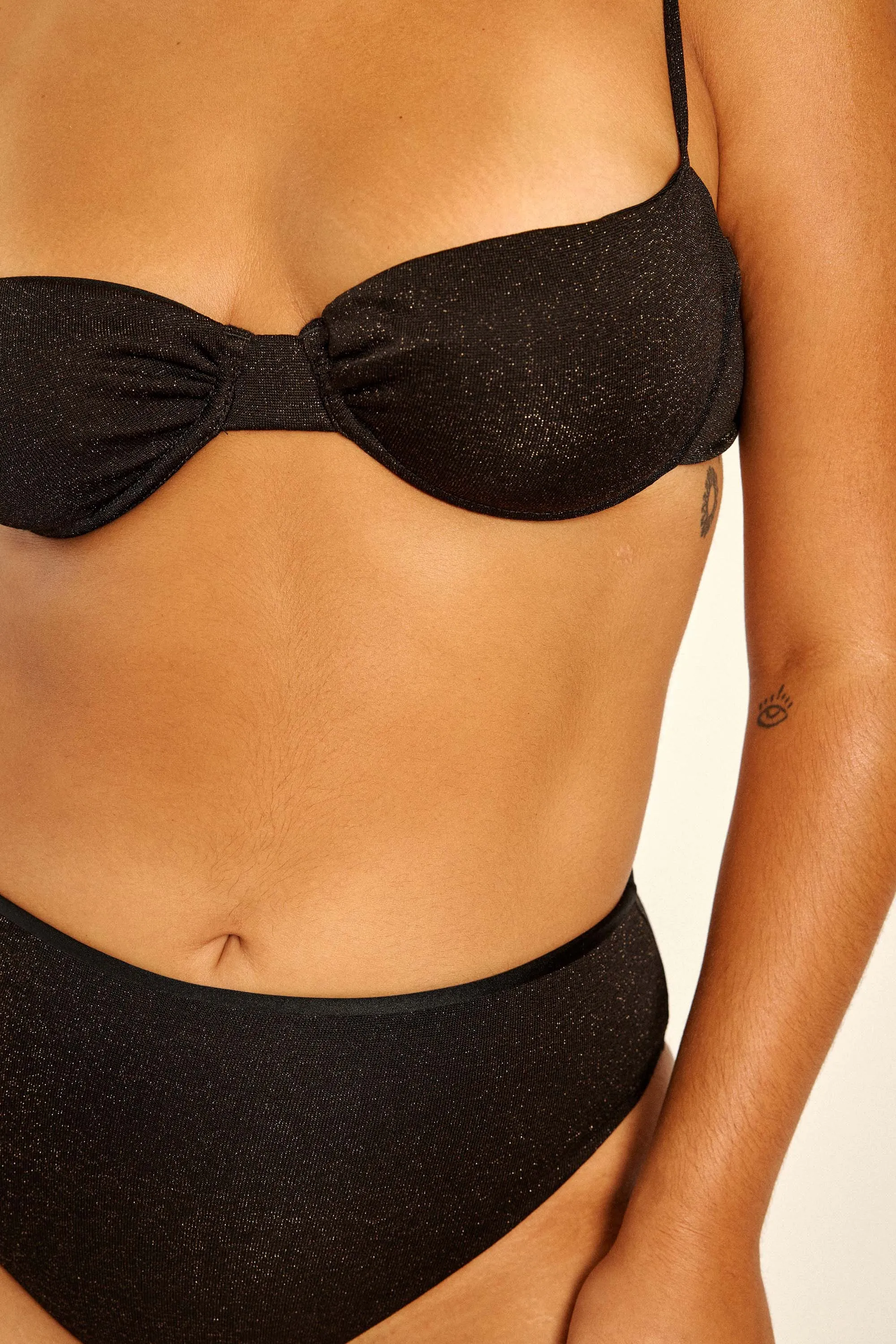 Black Glitter Balconette Bikini sold by HANNE BLOCH product image thumbnail 2