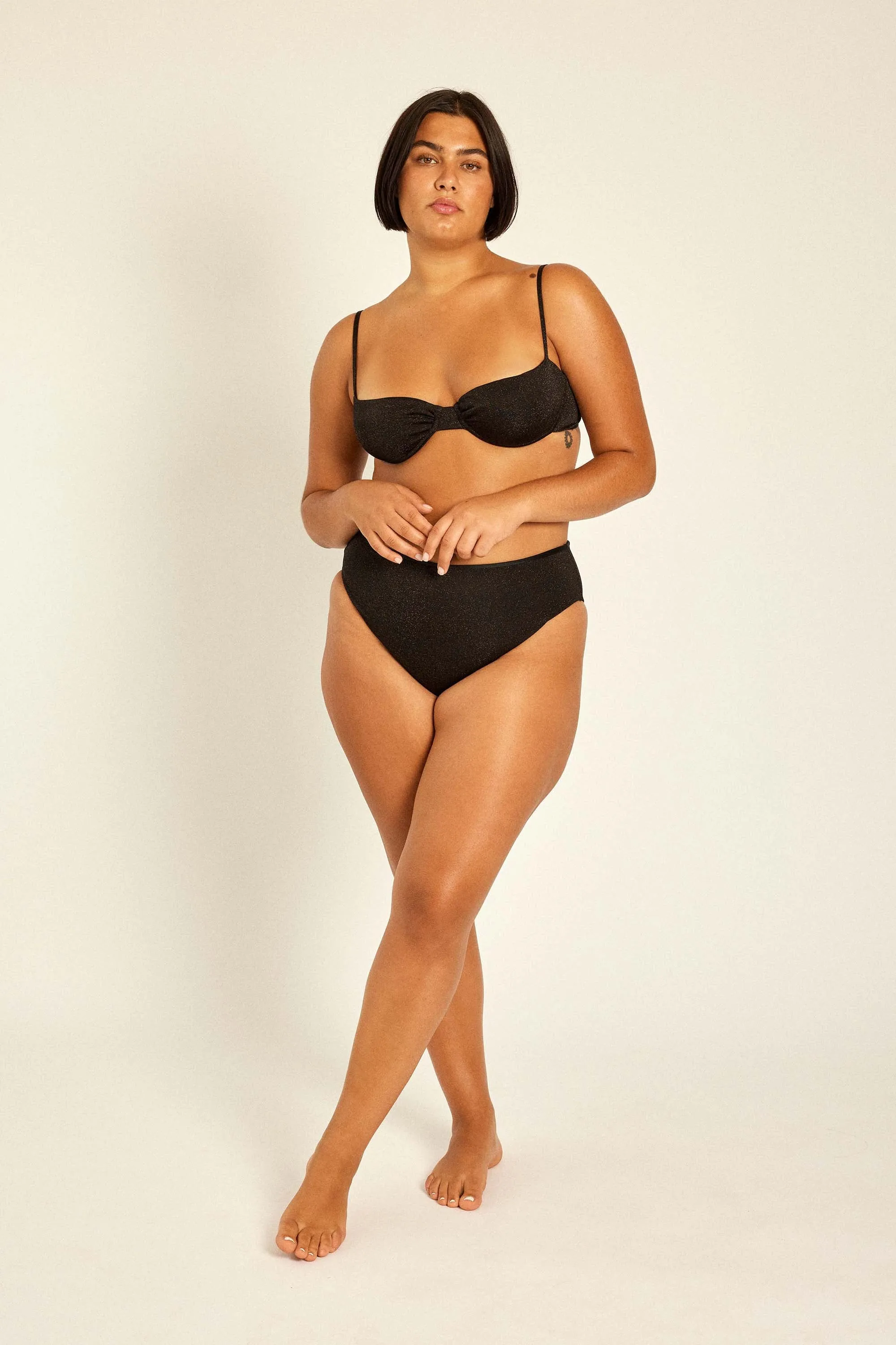 Black Glitter Balconette Bikini sold by HANNE BLOCH product image thumbnail 3