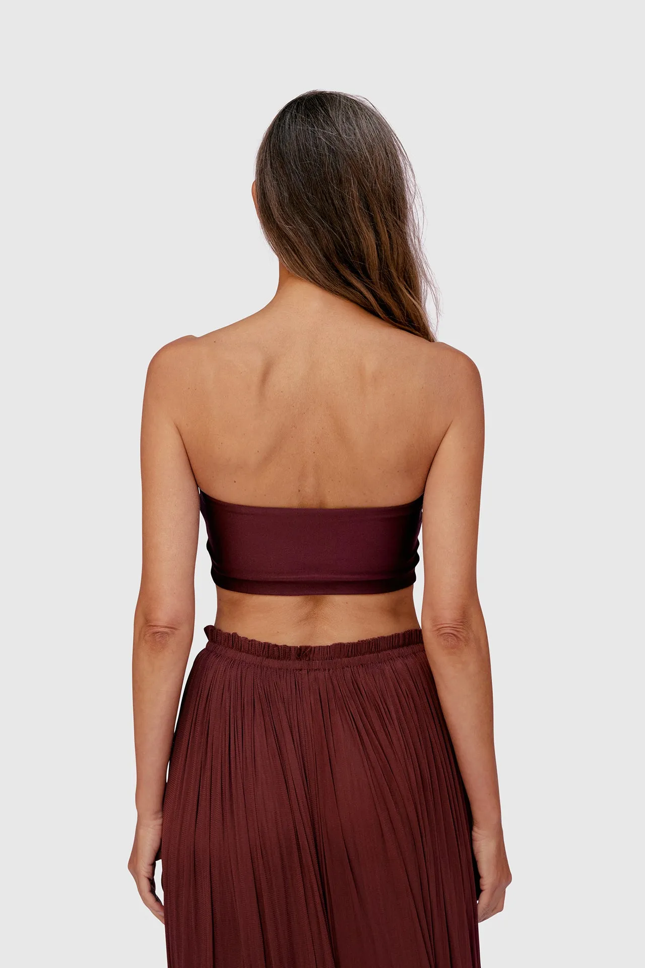 Bordeaux Bandeau Top sold by HANNE BLOCH product image thumbnail 3