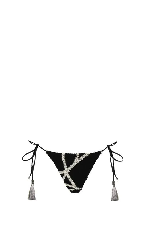Black White Nido Triangle Bikini - Bottom sold by HANNE BLOCH