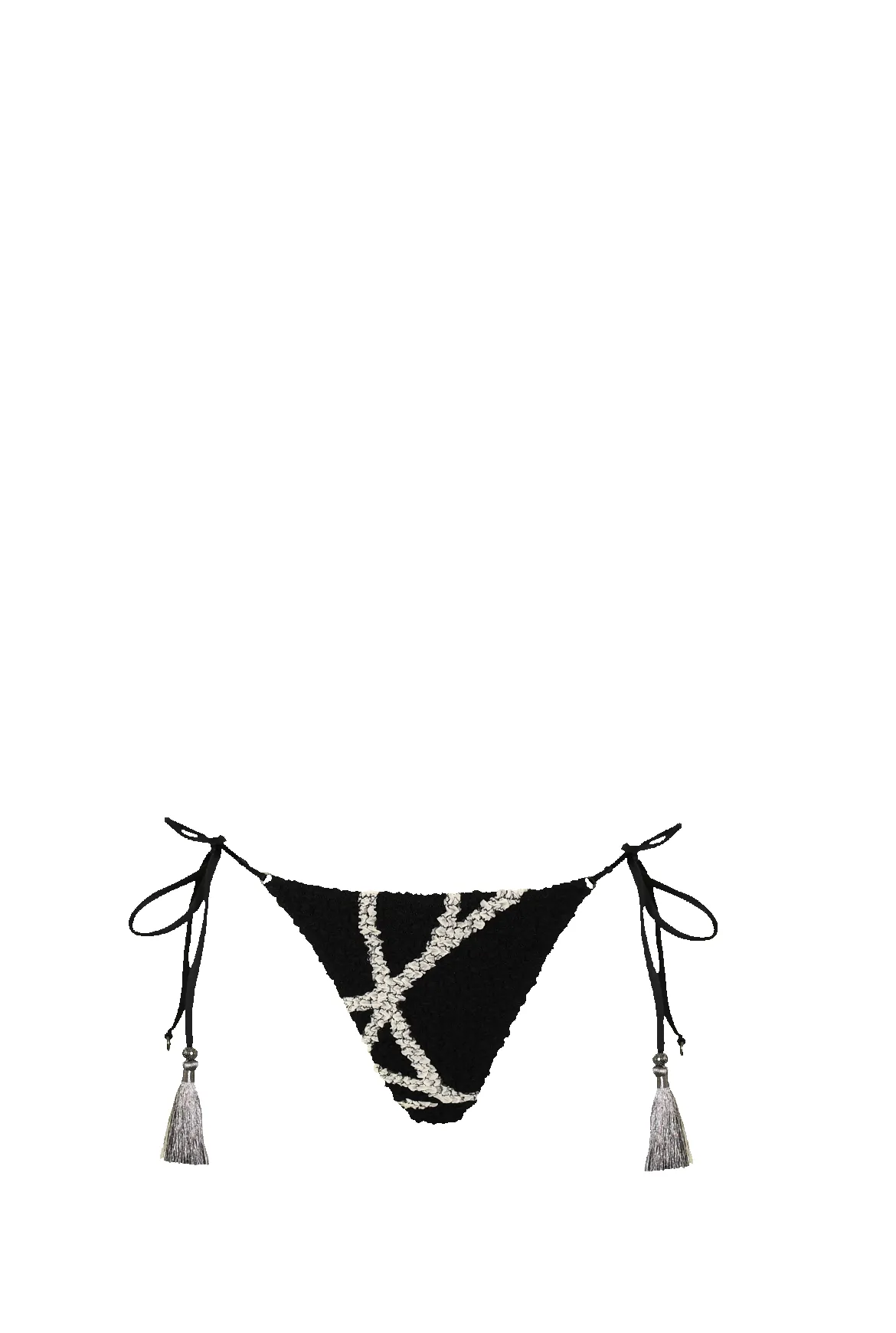 Black White Nido Triangle Bikini - Bottom sold by HANNE BLOCH