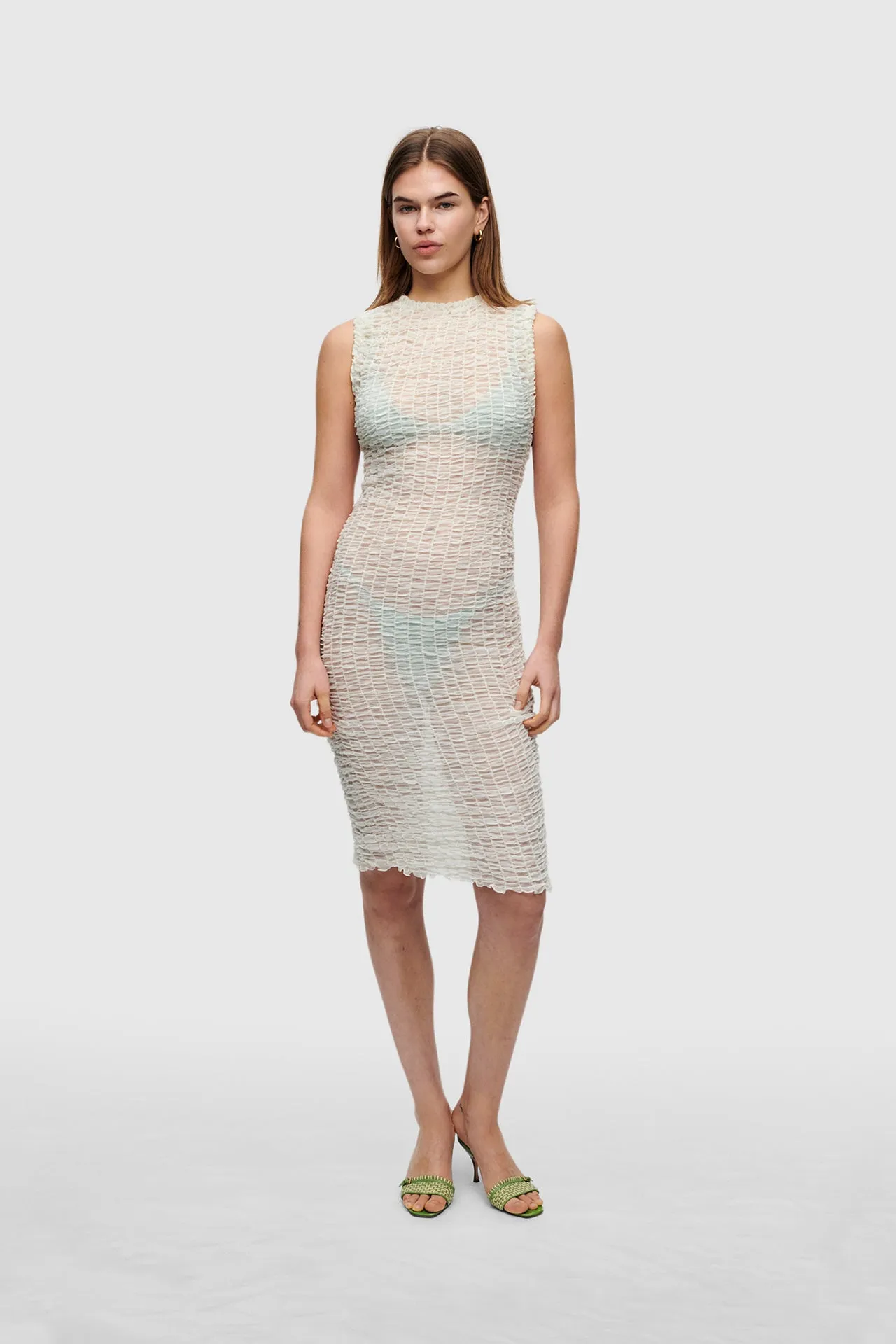Ivory Smock Dress sold by HANNE BLOCH product image thumbnail 3