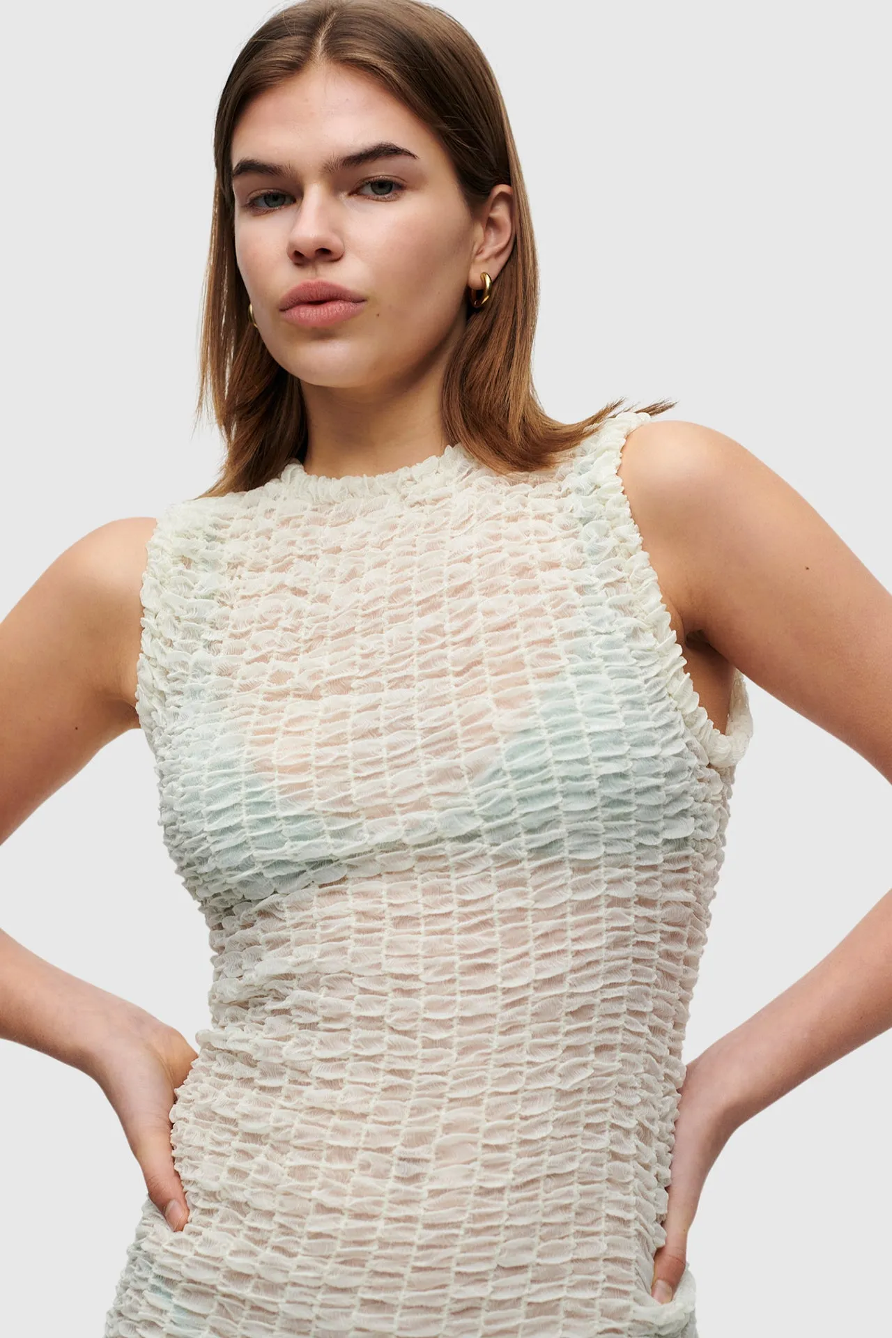 Ivory Smock Dress sold by HANNE BLOCH product image thumbnail 2