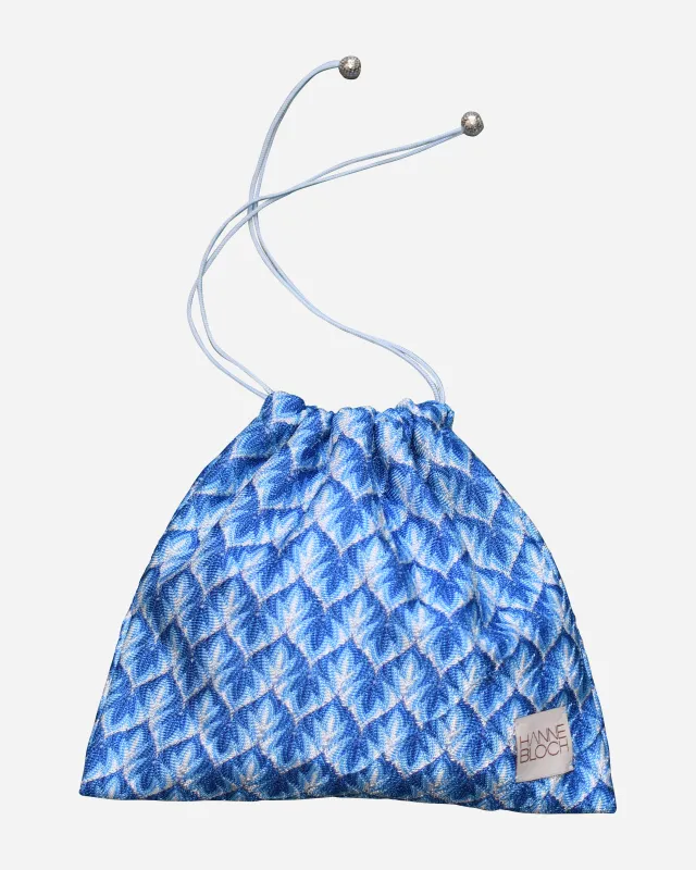 Knit Drawstring Bag made by HANNE BLOCH