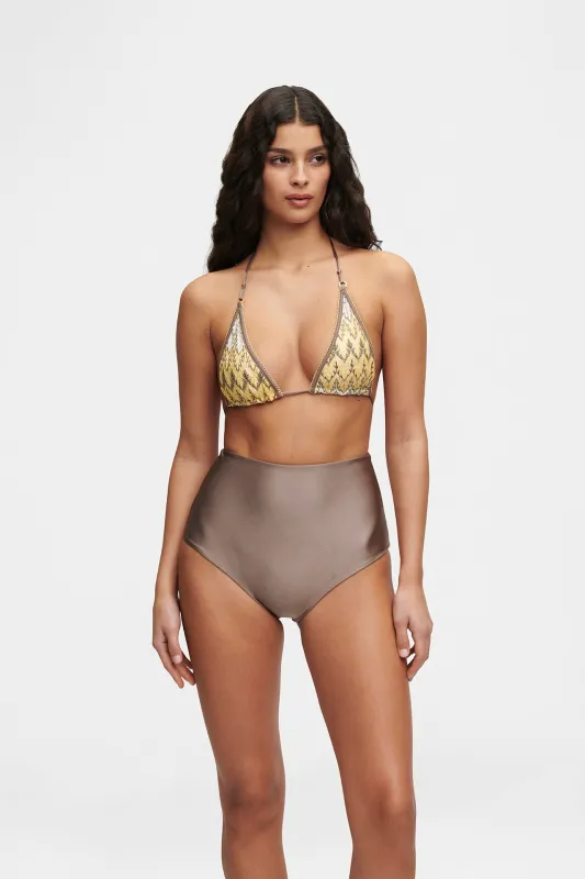 Taupe High Brief made by HANNE BLOCH