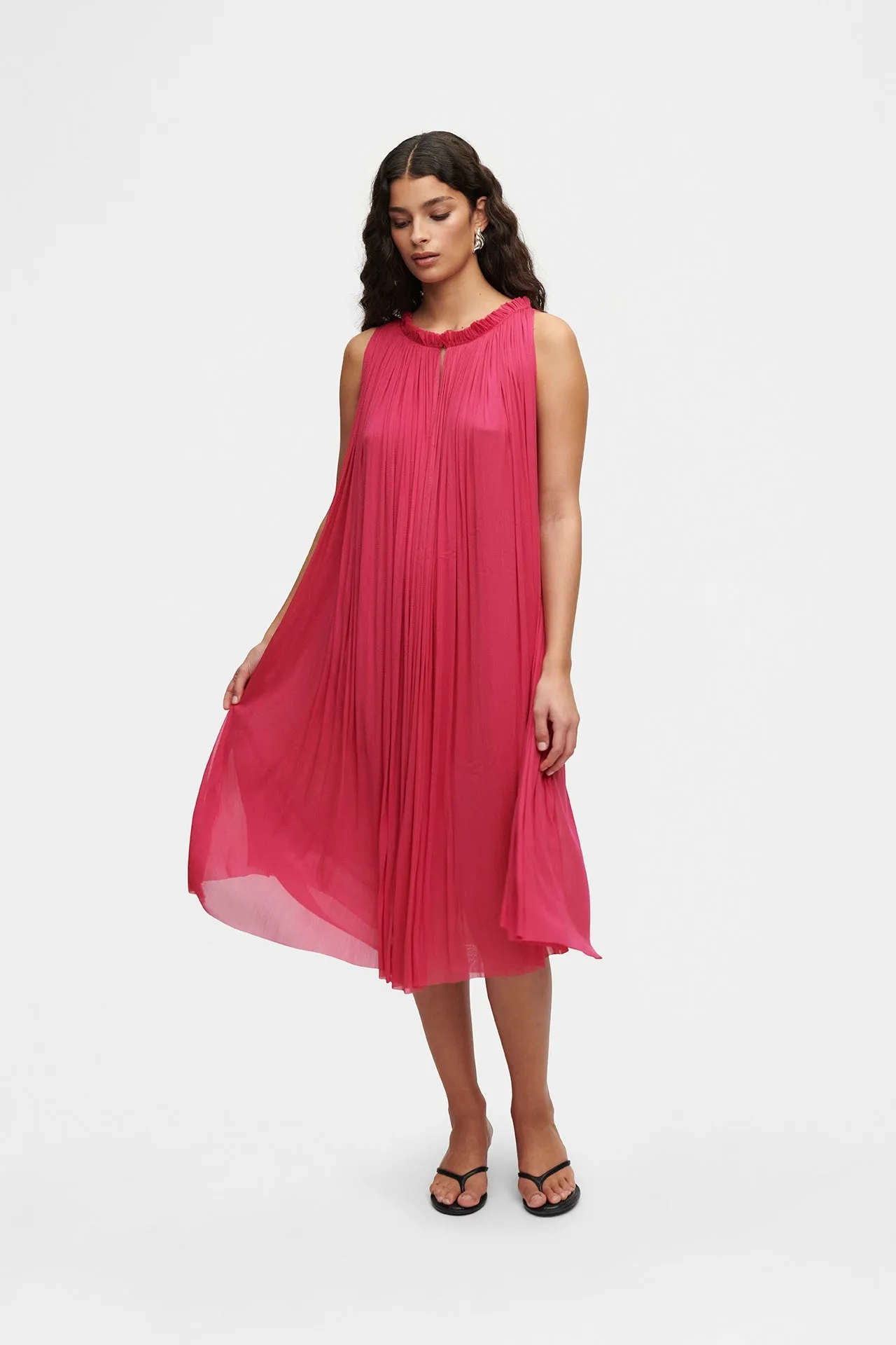 Silk Tulle Halter Dress sold by HANNE BLOCH