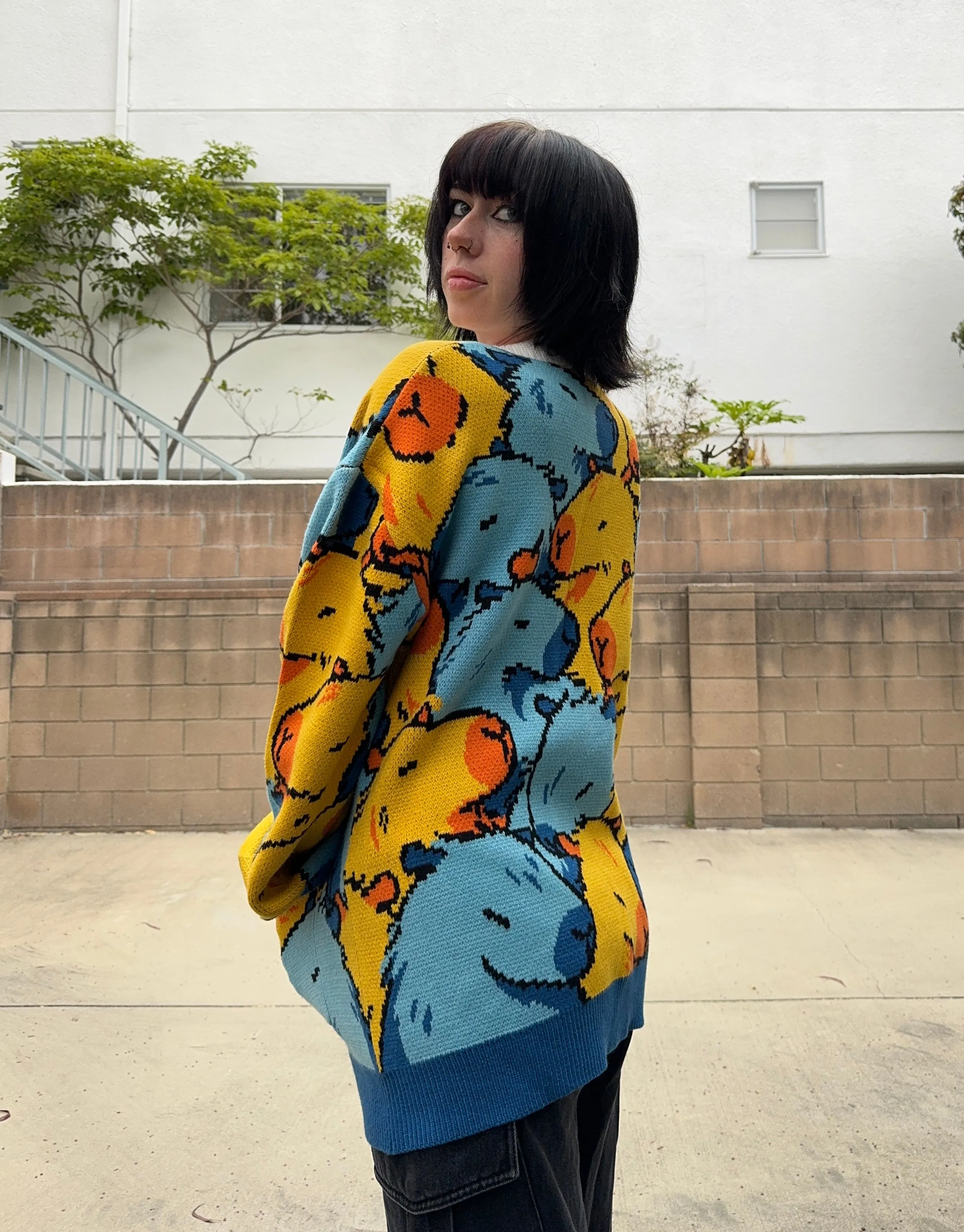 Aroace Capybara Cardigan sold by Steady Hands product image thumbnail 5