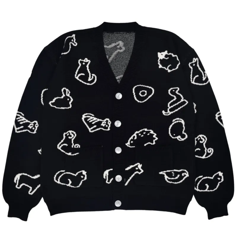 Black Zodiac Cardigan sold by Steady Hands