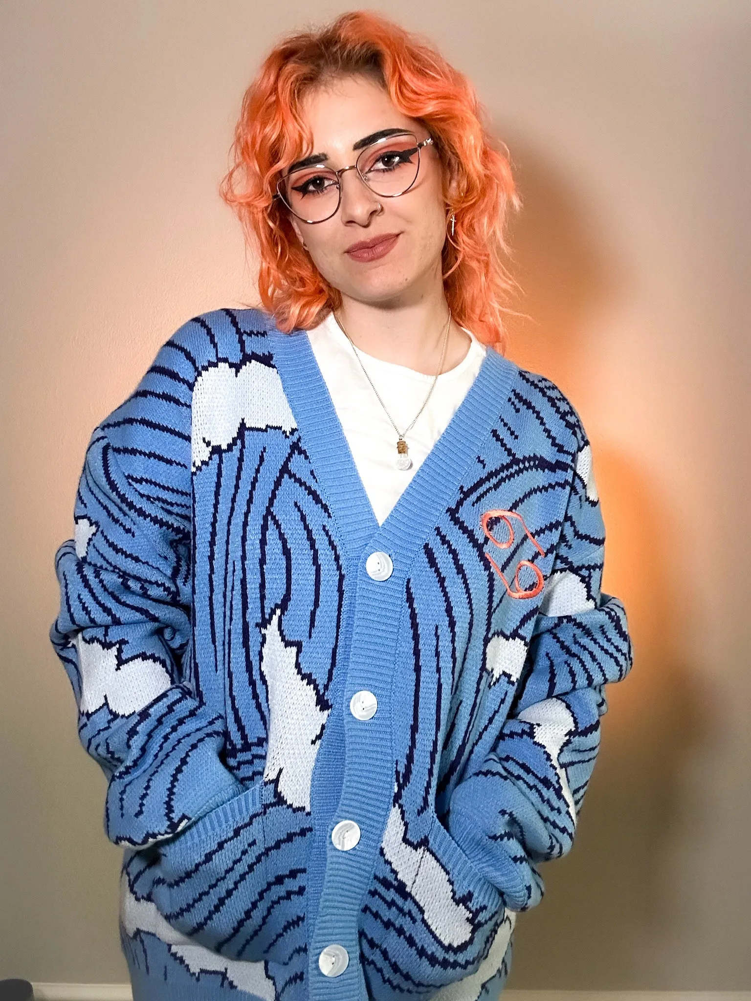 Cancer Cardigan sold by Steady Hands product image thumbnail 3